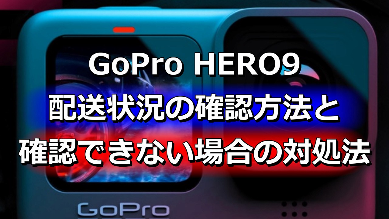 Gopro9配送状況の確認方法と 確認できない場合の対処法 もみじの咲く頃に